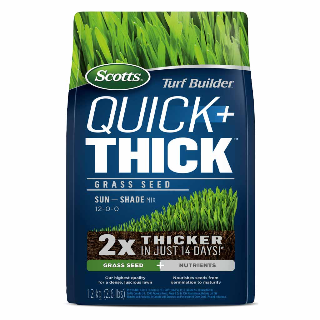 SCOTTS TURF BUILDER QUICK + THICK GRASS - SUN/SHADE 1.2KG