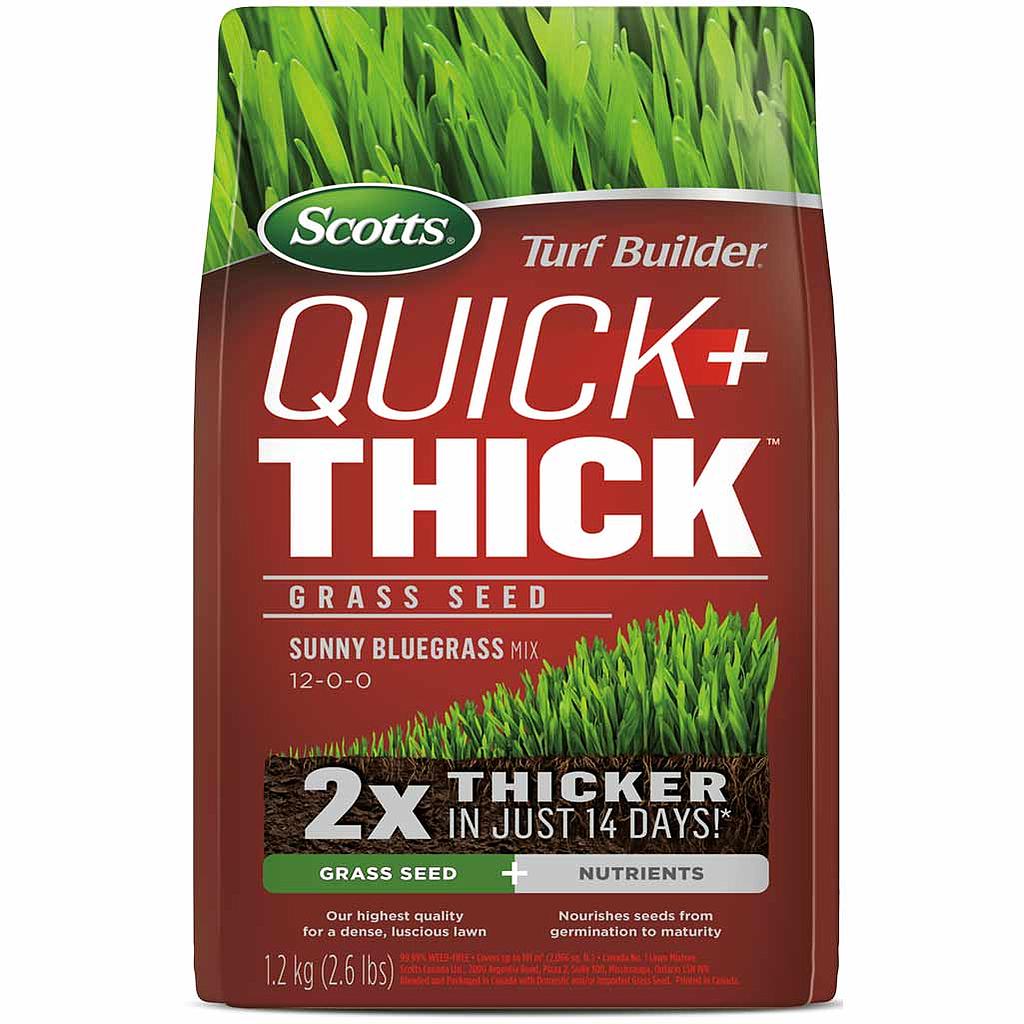 SCOTTS TURF BUILDER QUICK + THICK GRASS - BLUEGRASS  1.2KG