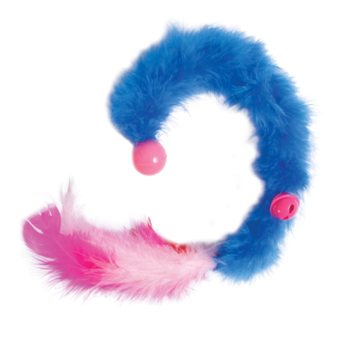 DMB - JW FEATHERLITE CATNIP BOA BOUNCING TOY