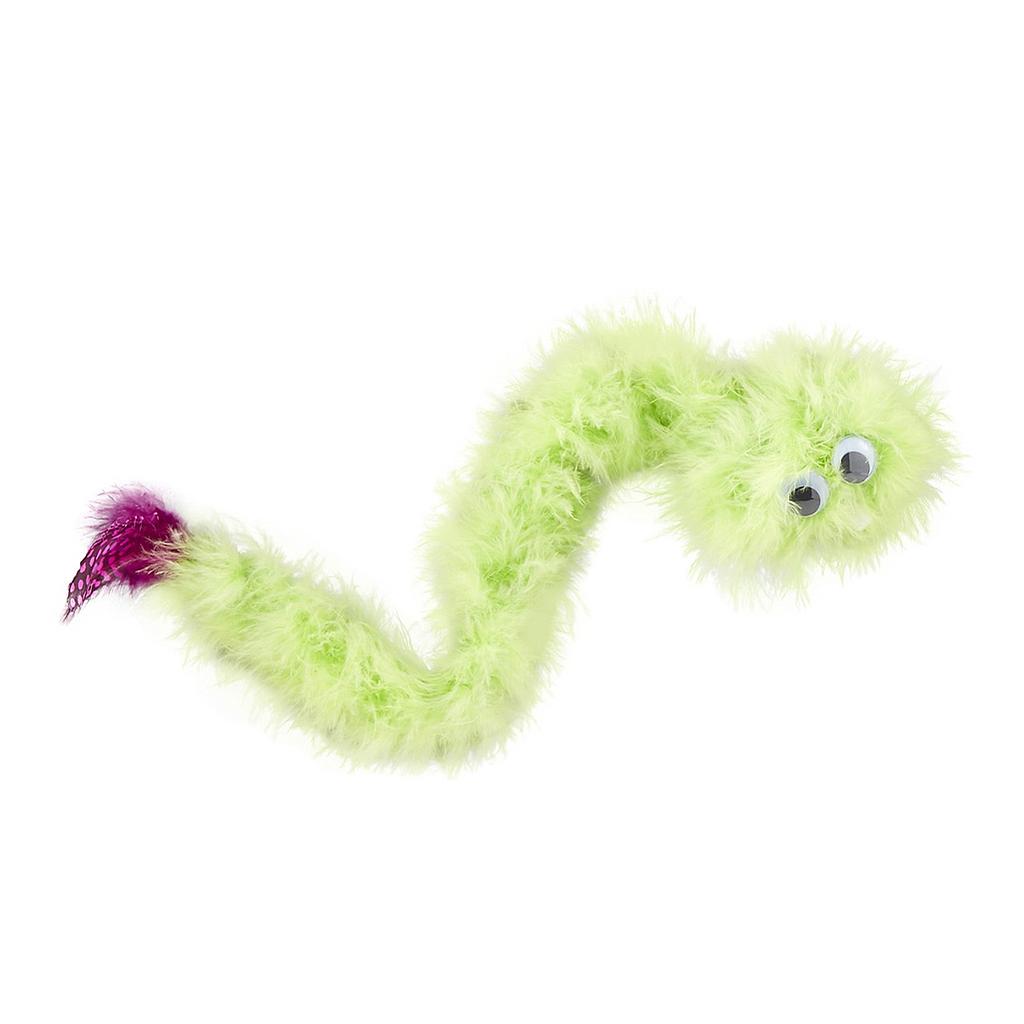 DMB - JW FEATHERLITE CATNIP BOA SQUEAKY TOY