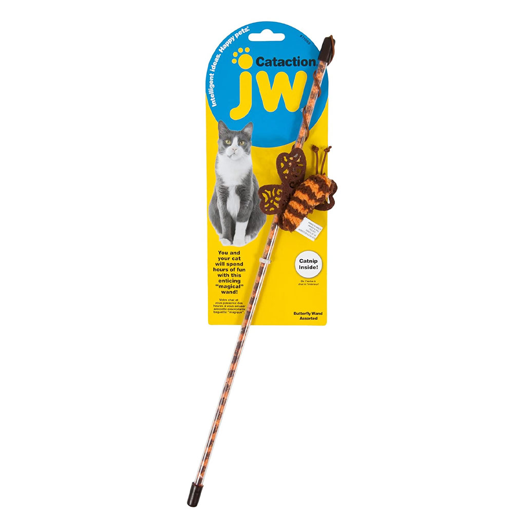 JW PET CATACTION BUTTERFLY WAND