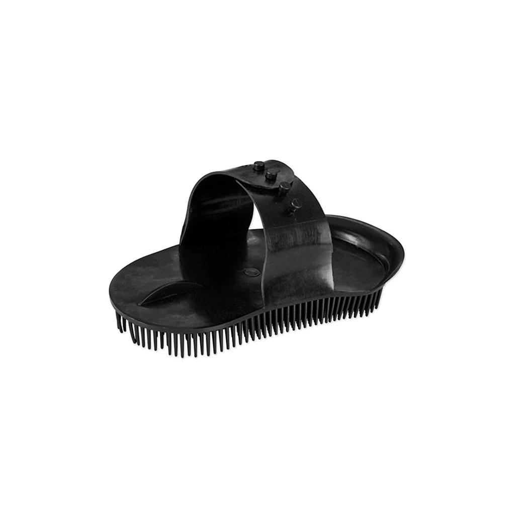 GER-RYAN SMALL PLASTIC CURRY COMB BLACK