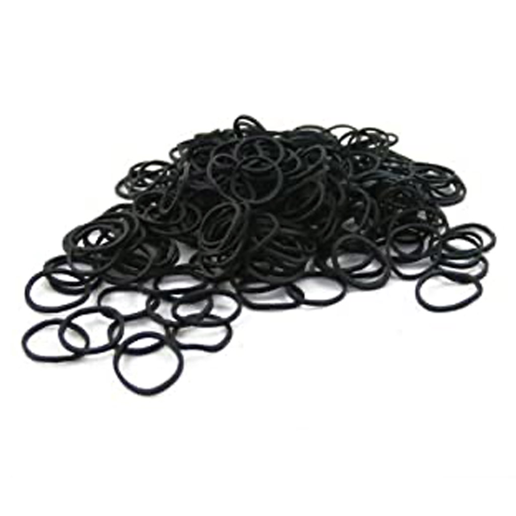 WECAN BRAIDING ELASTICS 1/2" BLACK