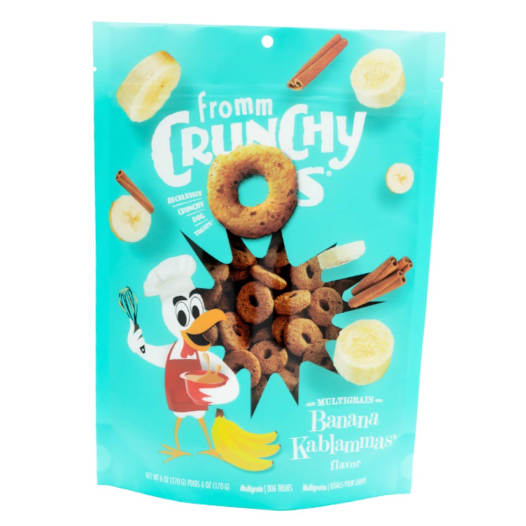 DMB - FROMM DOG CRUNCHY O'S BANANA KABLAMMAS 6OZ