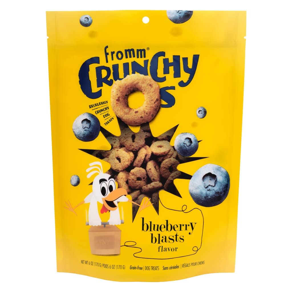 FROMM DOG CRUNCHY O'S BLUEBERRY BLASTS 6OZ