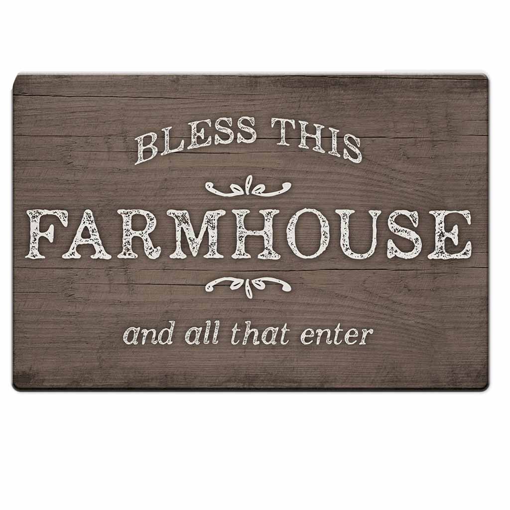 DMB - CANDYM BLESS THIS FARMHOUSE FLOOR MAT 30&quot;x20&quot;