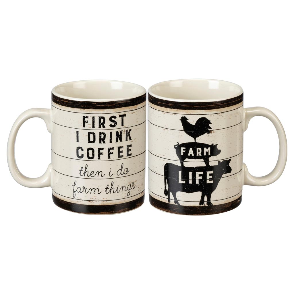 DMB - CANDYM FIRST I DRINK COFFEE THEN I DO FARM THINGS MUG