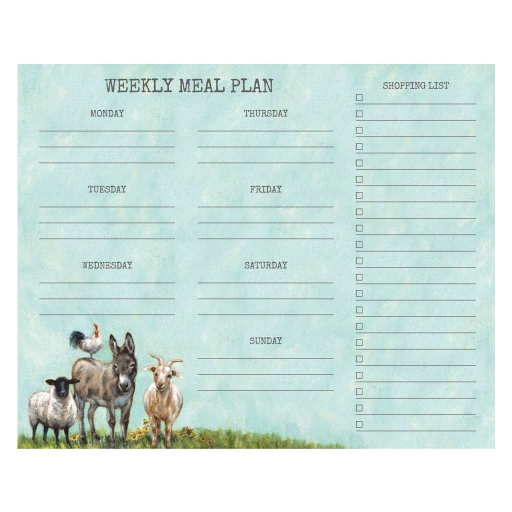 DMB - CANDYM FAMILY MEAL PLAN NOTEPAD 