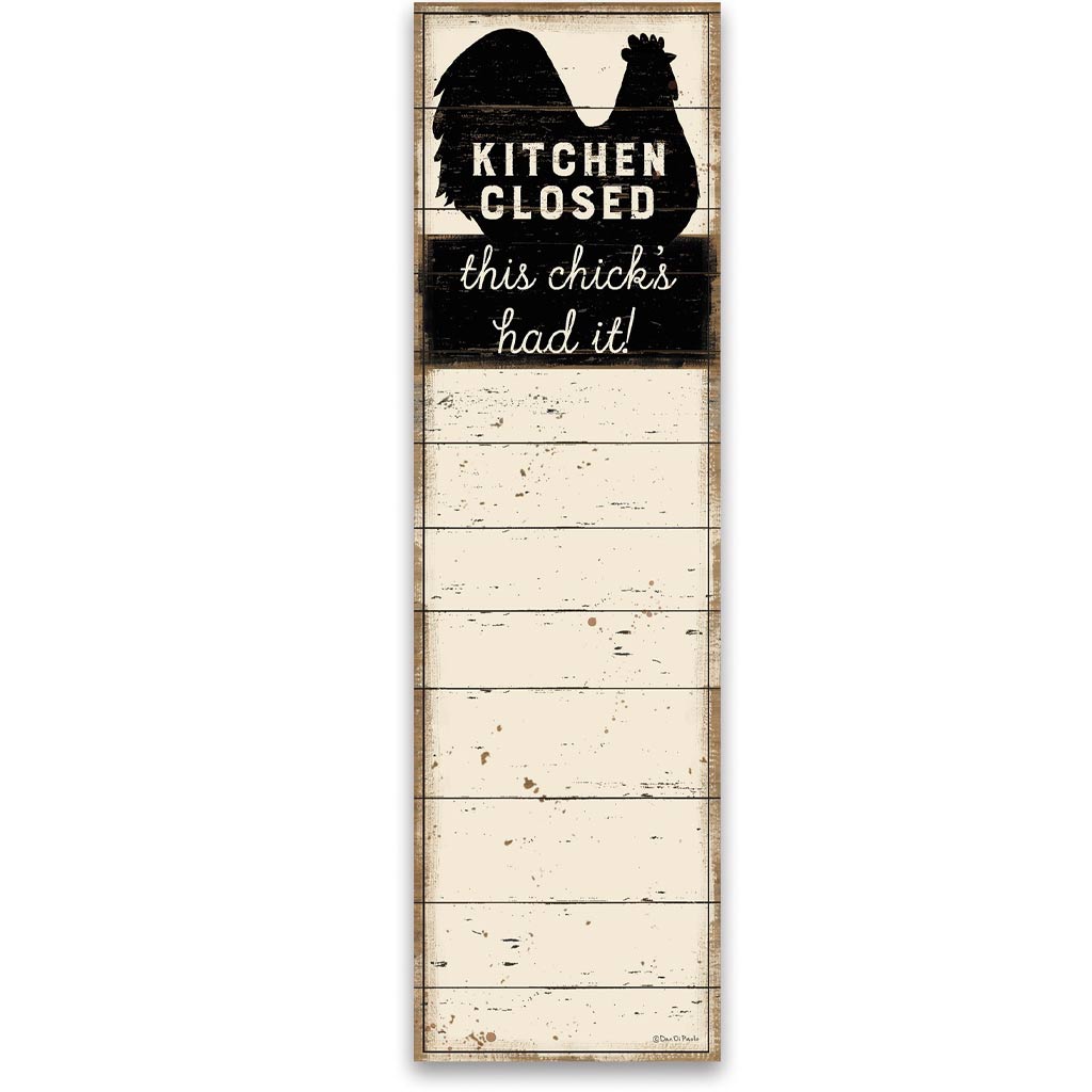 DMB - CANDYM KITCHEN CLOSED LIST NOTEPAD