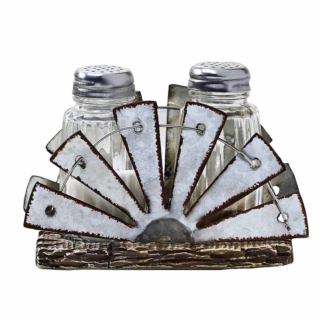 DMB - GIFTCRAFT WINDMILL SALT AND PEPPER HOLDER