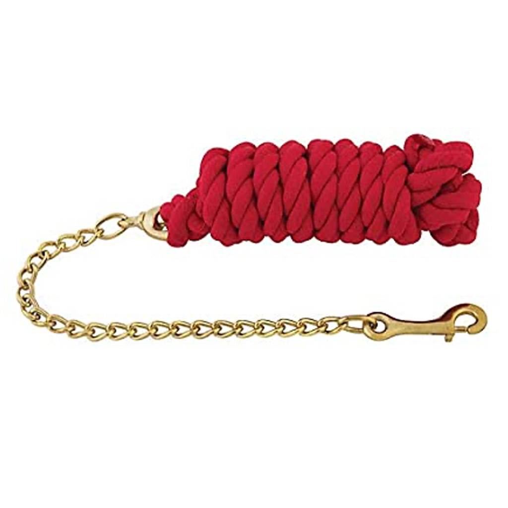 GER-RYAN COTTON LEAD W/ 24" CHAIN RED