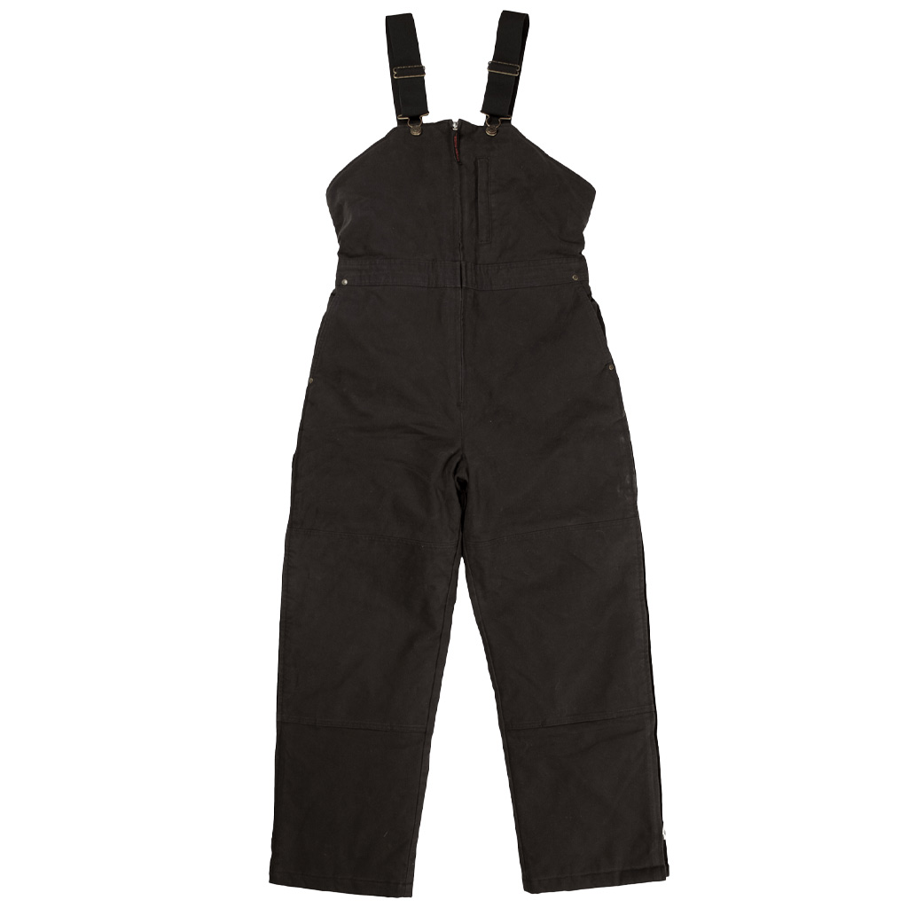 TOUGH DUCK LADIES INSULATED BIB OVERALL BLACK SMALL