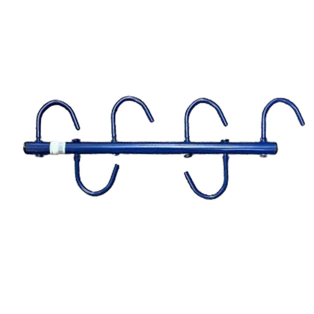 GER-RYAN 4 HOOK TACK RACK PORTABLE ROYAL BLUE