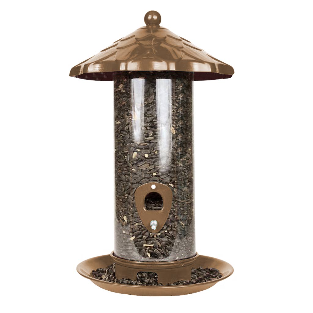 DV - PINEBUSH HIGH CAPACITY DECORATIVE  SEED FEEDER COPPER