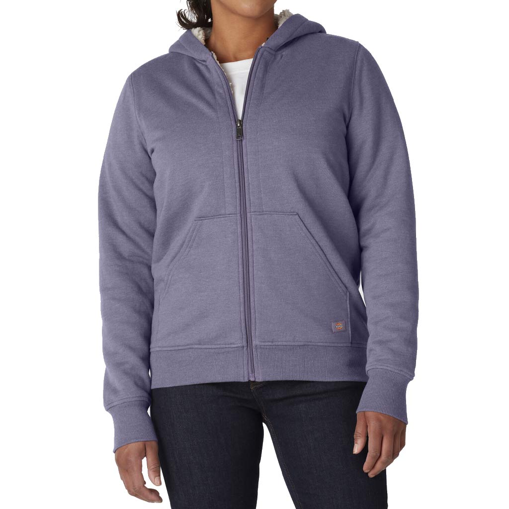 DMB - DICKIES WOMEN SHERPA LINED FULL ZIP HOODIE BLUE VIOLET XX-LARGE