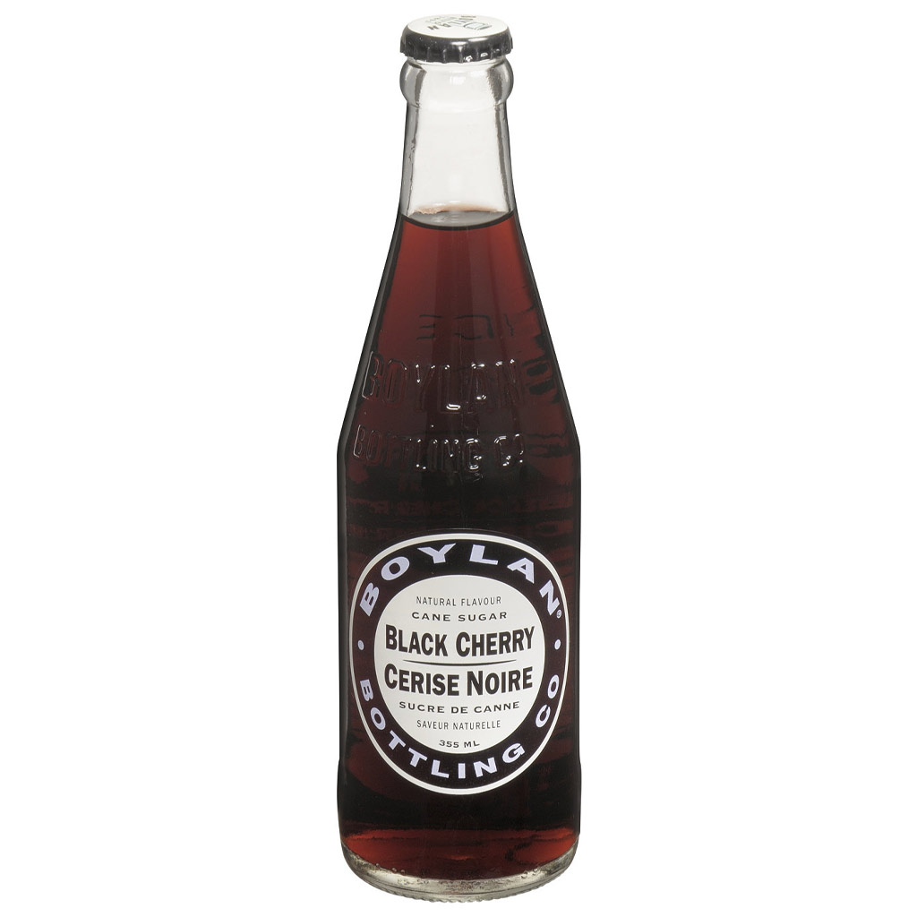 BOYLAN BLACK CHERRY SODA 355mL