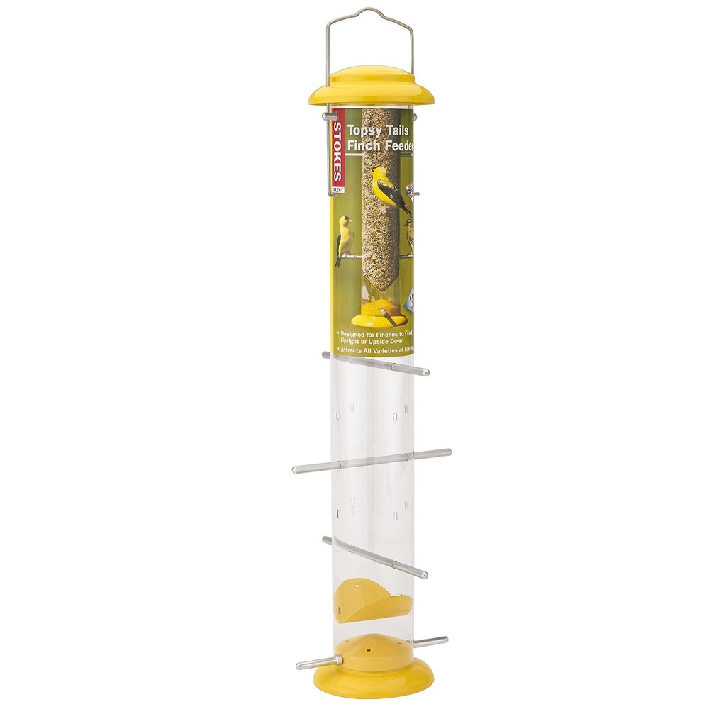 MORE BIRDS TOPSY TAILS FINCH FEEDER 19" YELLOW