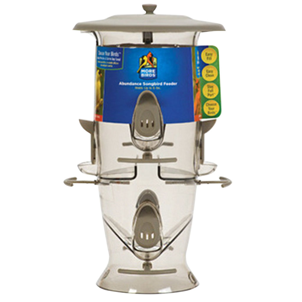 DMB - MORE BIRDS ABUNDANCE MIXED SEED FEEDER 6LB POLY