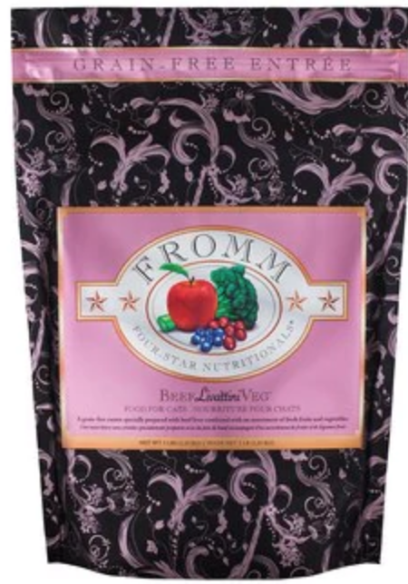 FROMM CAT 4STAR GF BEEF LIVATINNI VEG 1.8KG