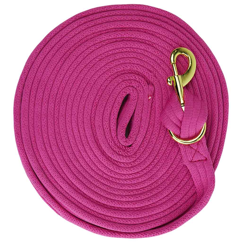 GER-RYAN COTTON LUNGE LINE 25' W/ SNAP PINK