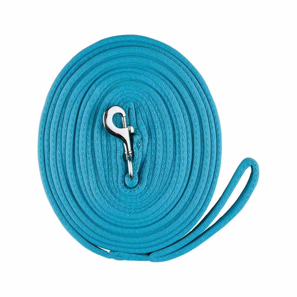 GER-RYAN COTTON LUNGE LINE 25' W/ SNAP BLUE