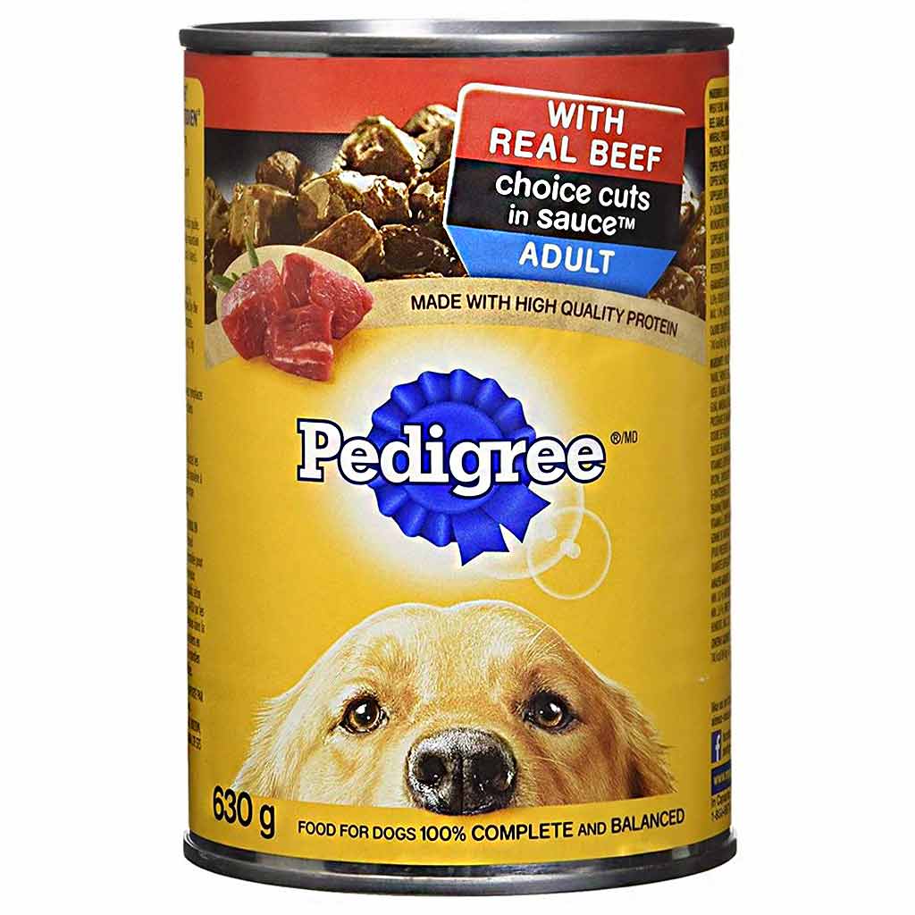 DMB - PEDIGREE DOG CHOICE CUTS IN BEEF 630GM