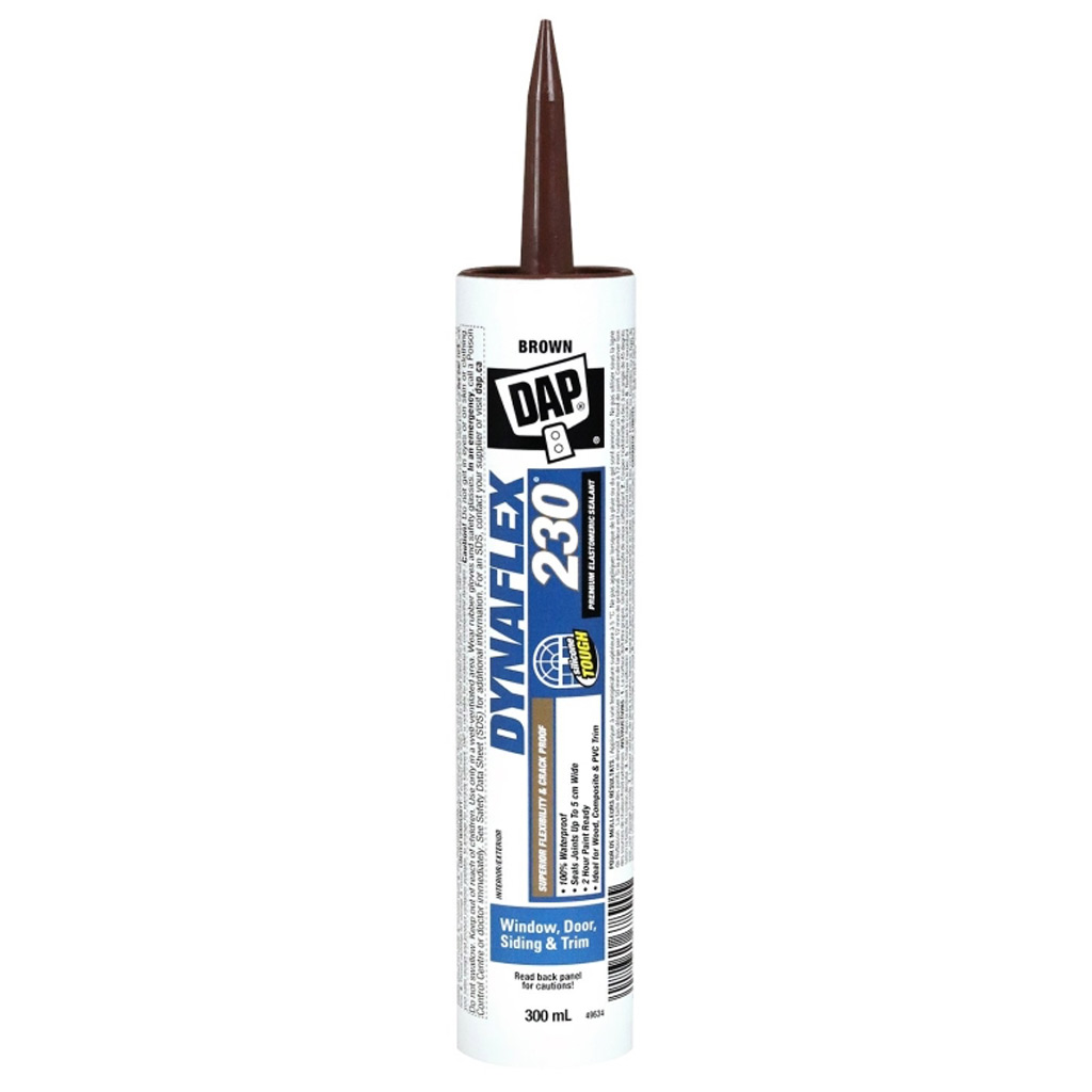 DAP DYNAFLEX 230 ELASTOMERIC SEALANT BROWN 300ML (74096)