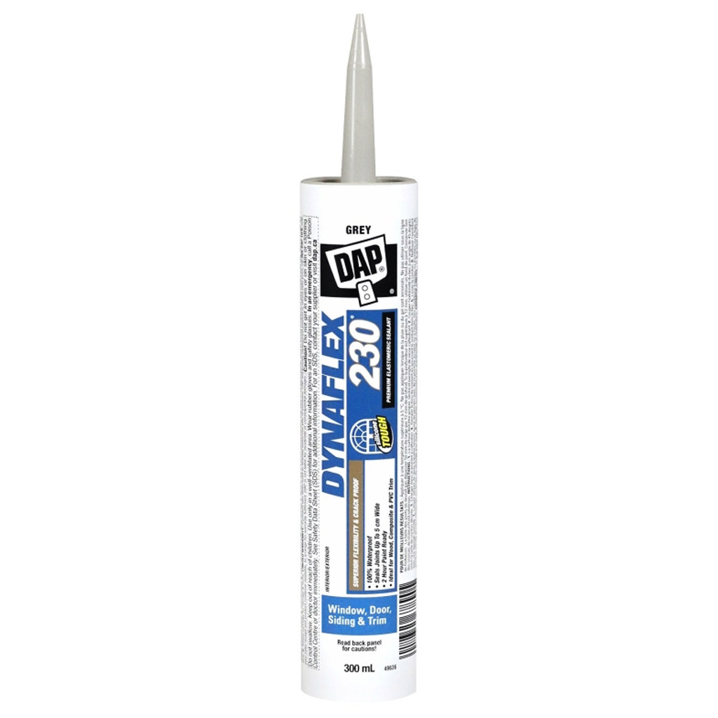 DAP DYNAFLEX 230 ELASTOMERIC SEALANT GRAY 300ML (74108)