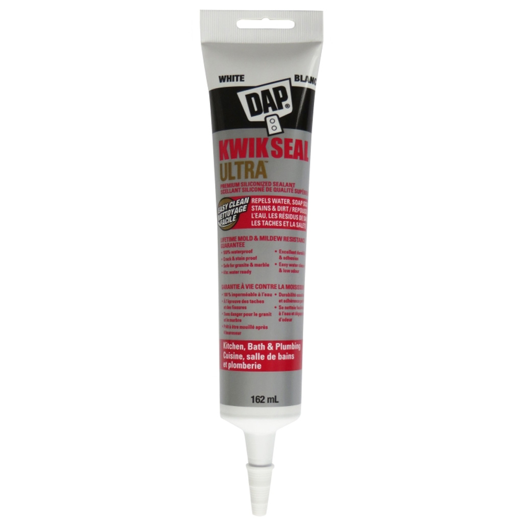 DAP KWIK SEAL ULTRA KITCHEN & BATH WHITE 162ML (74823)