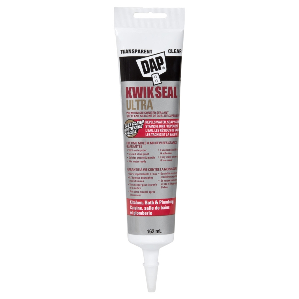 DAP KWIK SEAL ULTRA KITCHEN &amp; BATH CLEAR 162ML (74824)