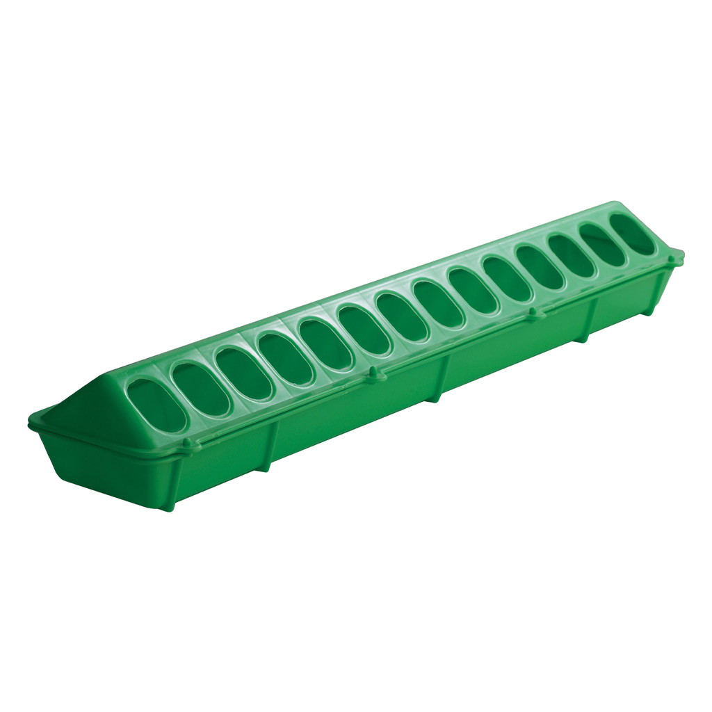 LITTLE GIANT FLIP TOP PLASTIC FEEDER, LIME GREEN 20&quot;