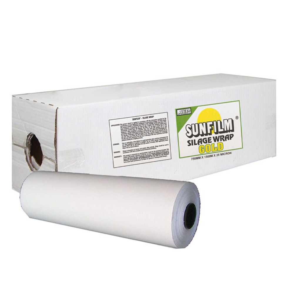 SUNFILM 30" X 1500M 3 LAYER STRETCH FILM PLASTIC BALE WRAP