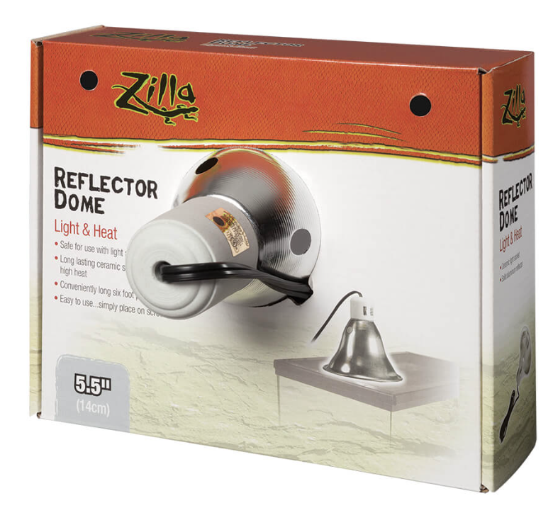 ZILLA DOME REFLECTOR SILVER CERAMIC 5.5&quot;