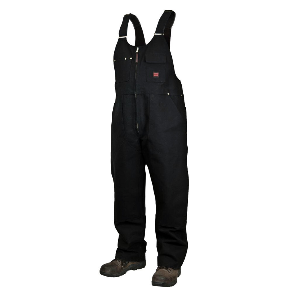 TOUGH WOMENS TOUGH FLEX UNLINED DUCK BIB OVERALL BLACK (XS)