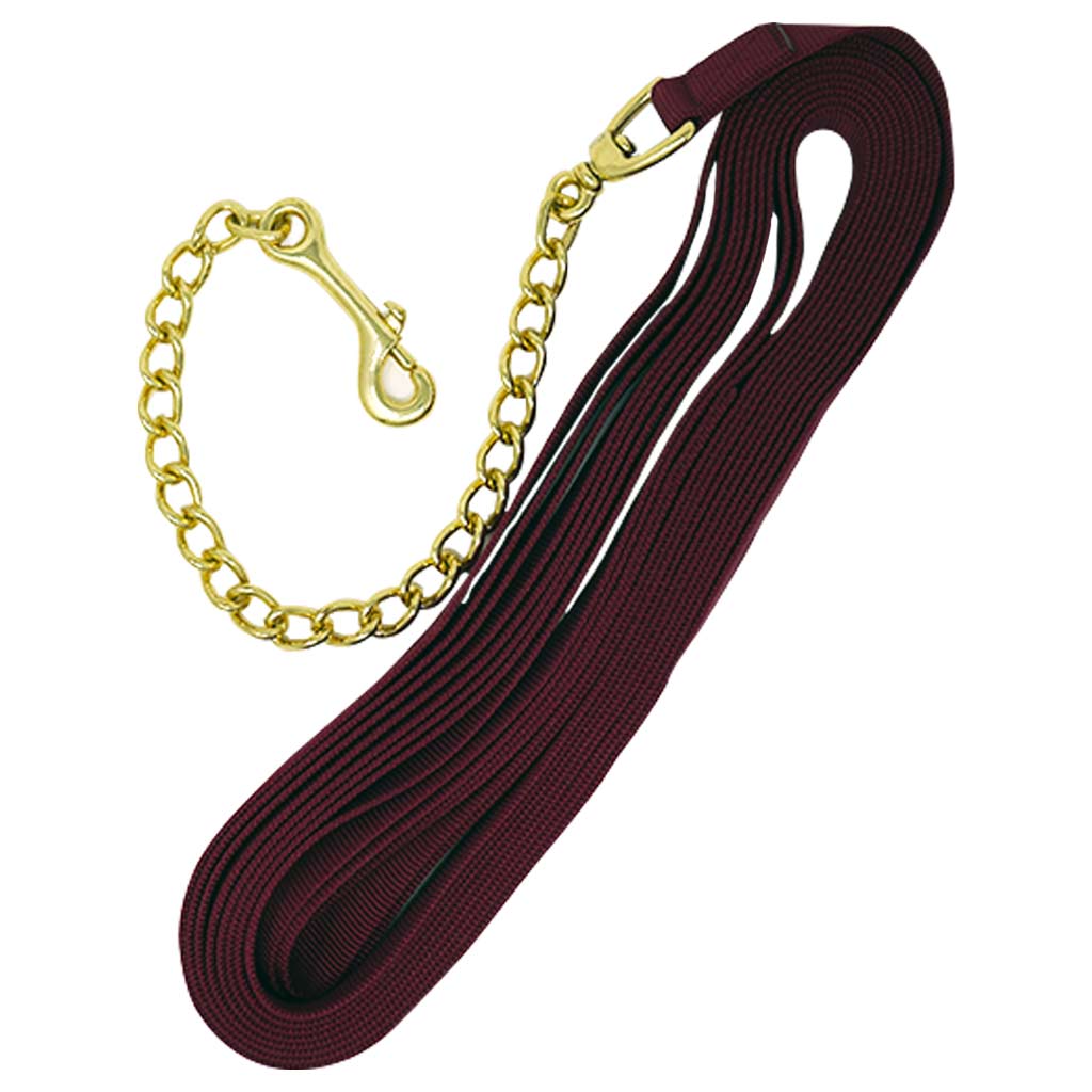 GER-RYAN LUNGE LINE W/CHAIN BURGUNDY