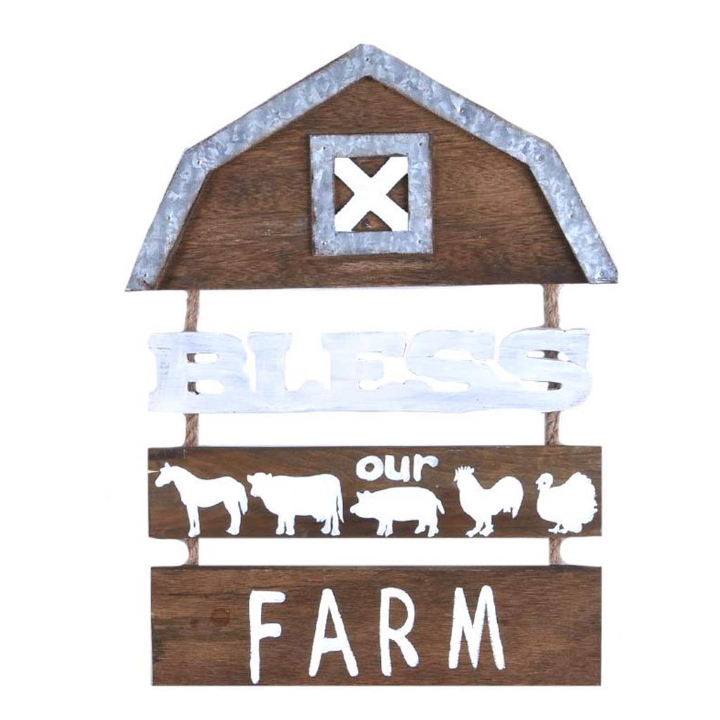 DV - KOPPERS HOME BLESS OUR FARM WALL PLAQUE