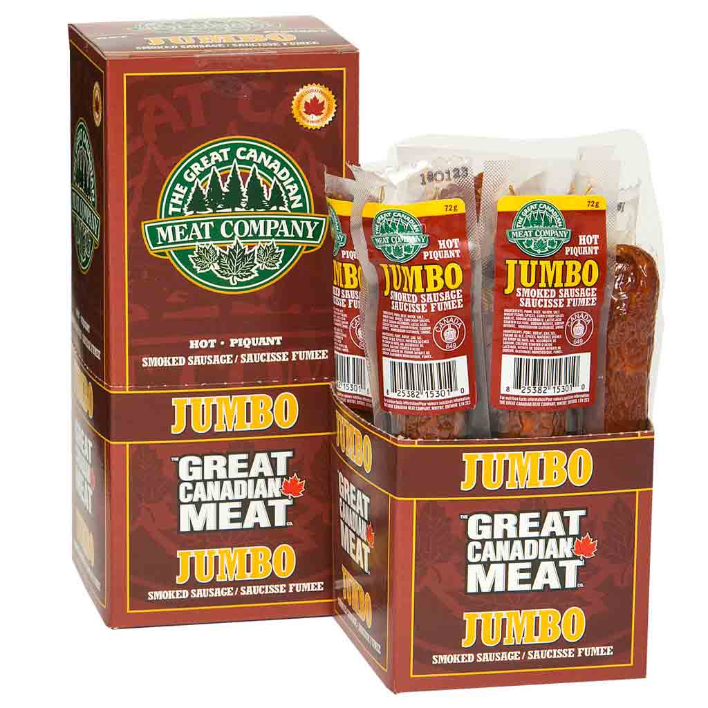 GCMC JUMBO SMOKED SAUSAGE HOT 72G