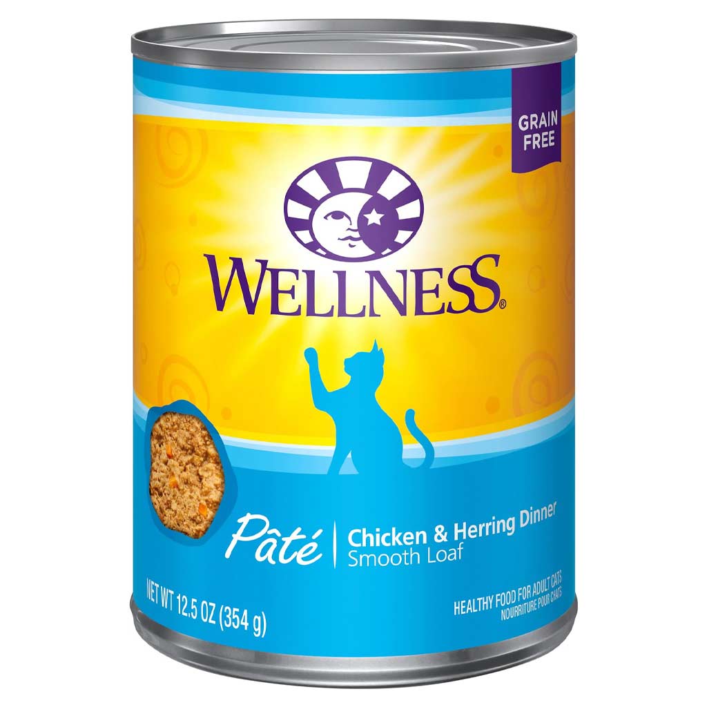 WELLNESS CAT COMPLETE HEALTH CHICKEN &amp; HERRING PATE 12.5OZ