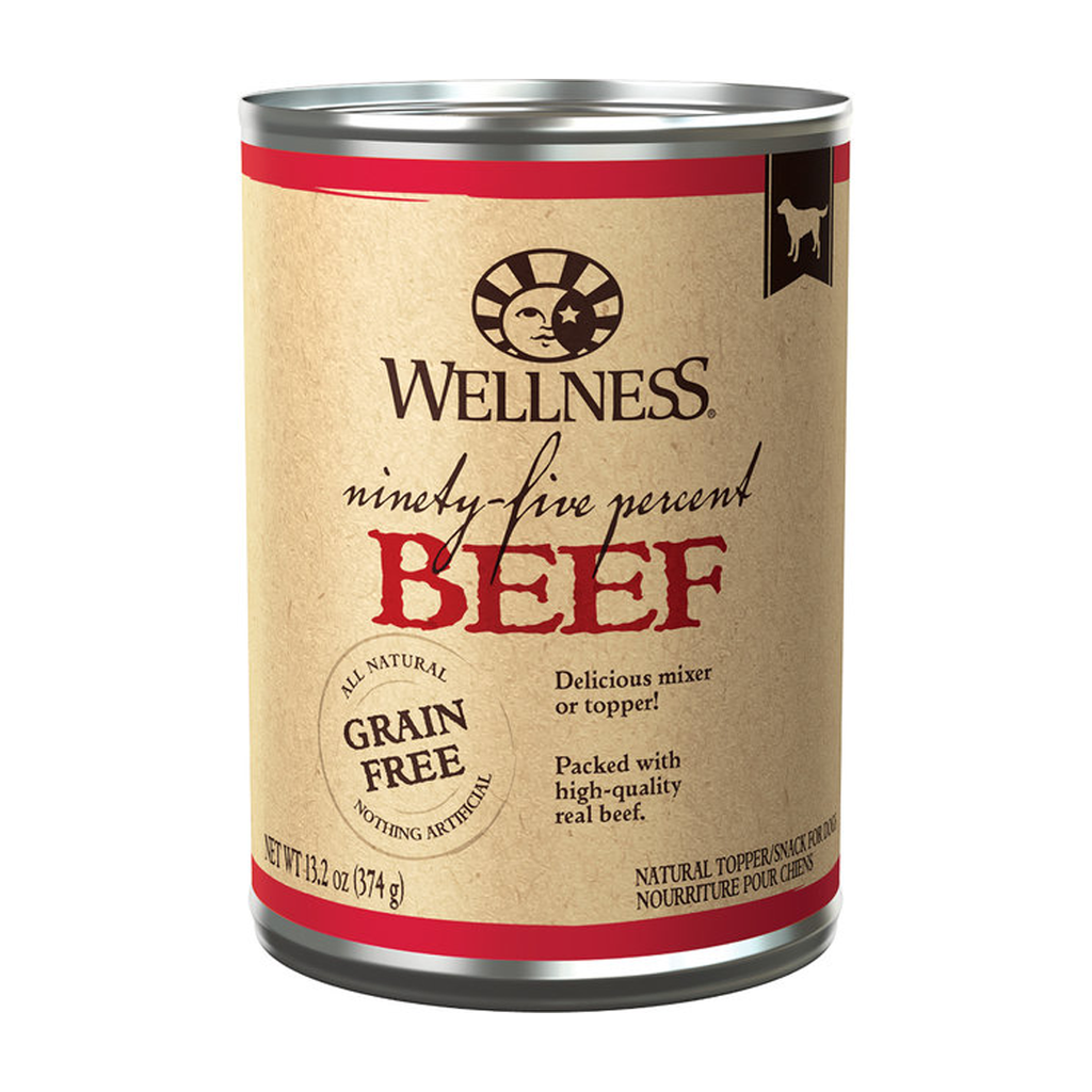 WELLNESS DOG CAN 95% BEEF 13.2OZ