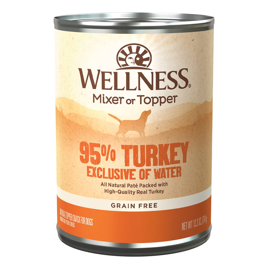 WELLNESS DOG CAN 95% TURKEY 13.2OZ