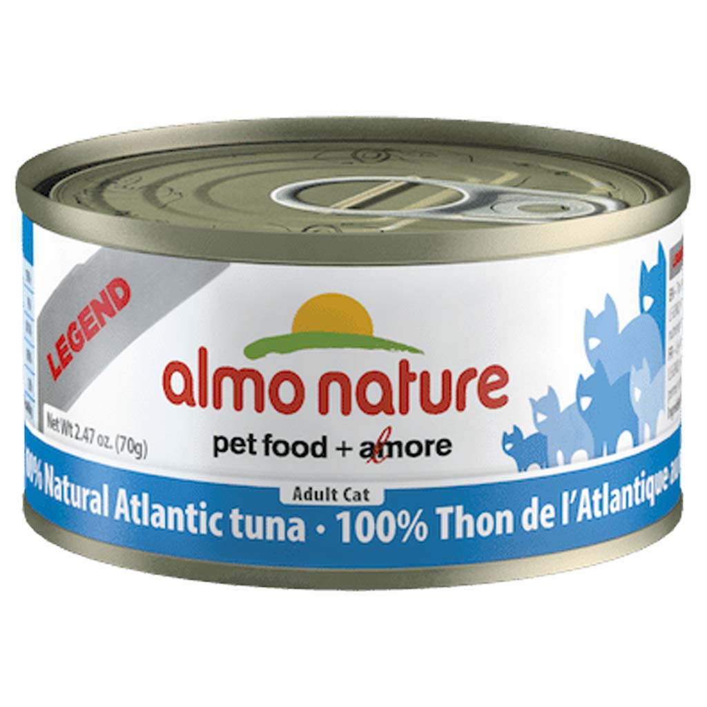 ALMO CAT HQS NATURAL TUNA IN BROTH ATLANTIC STYLE CAN 70G