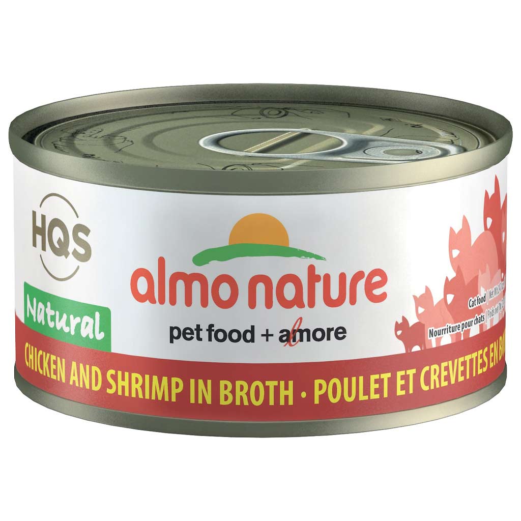 DMB - ALMO CAT 70G CHICKEN WITH SHRIMP IN BROTH CAN 