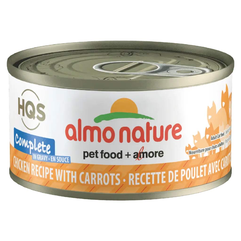 ALMO CAT HQS COMPLETE CHICKEN W CARROTS IN GRAVY CAN 70G