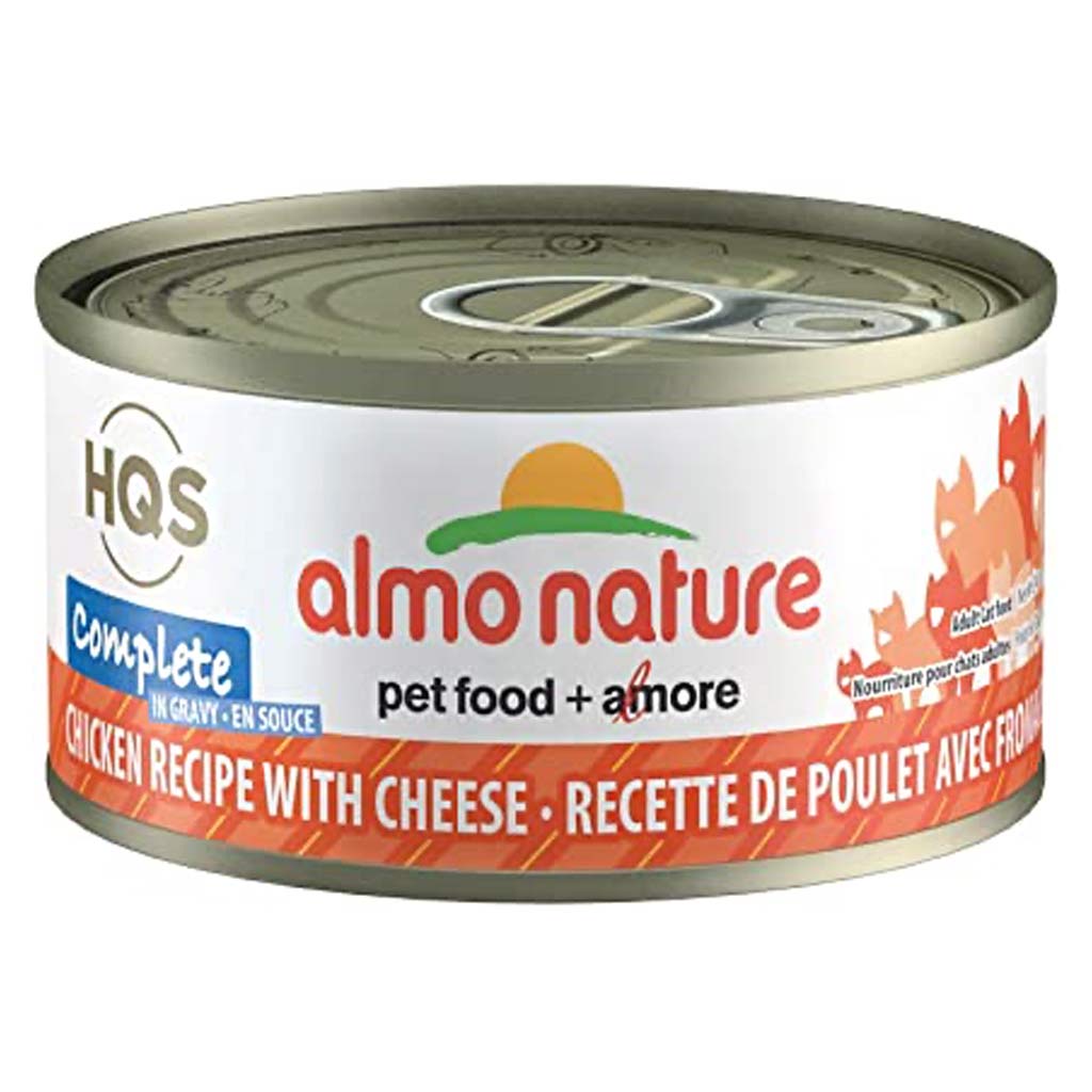 ALMO CAT HQS COMPLETE CHICKEN W CHEESE IN GRAVY CAN 70G