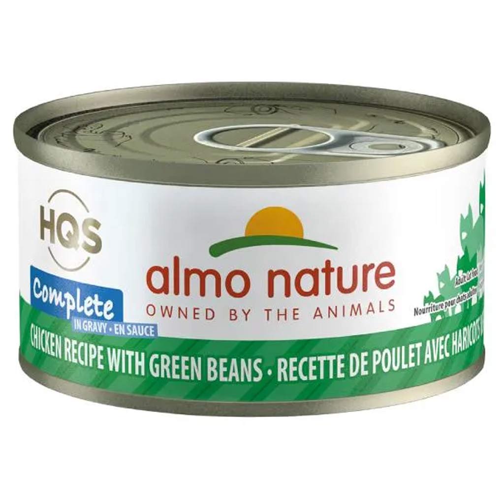 SO - ALMO CAT HQS COMPLETE CHICKEN W/GREEN BEAN IN GRAVY 70GM