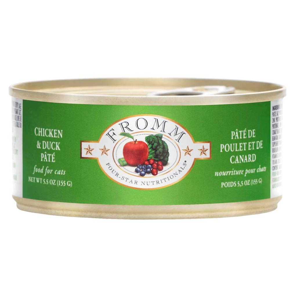 FROMM CAT 4STAR GF CHICKEN &amp; DUCK PATE 5.5OZ