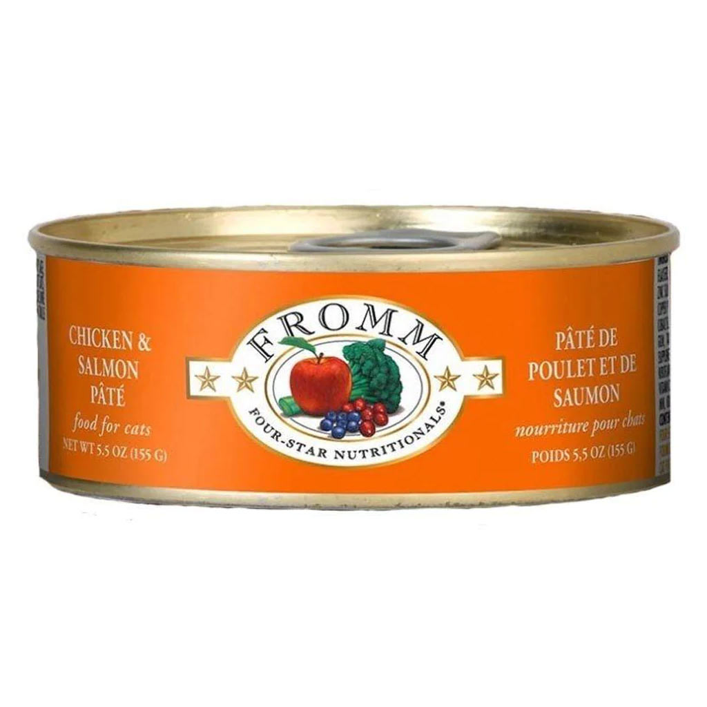 FROMM CAT 4STAR GF CHICKEN &amp; SALMON PATE 5.5OZ