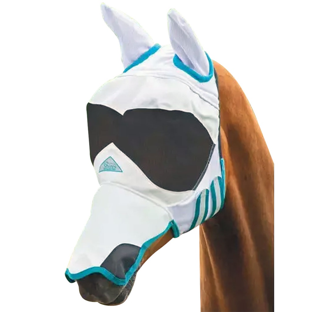 DMB - SHIRES SUN SHADE FLY MASK, FULL, WHITE