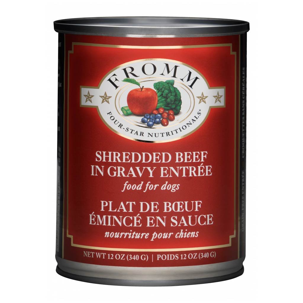 SO - FROMM DOG 4STAR GF SHREDDED BEEF 12OZ