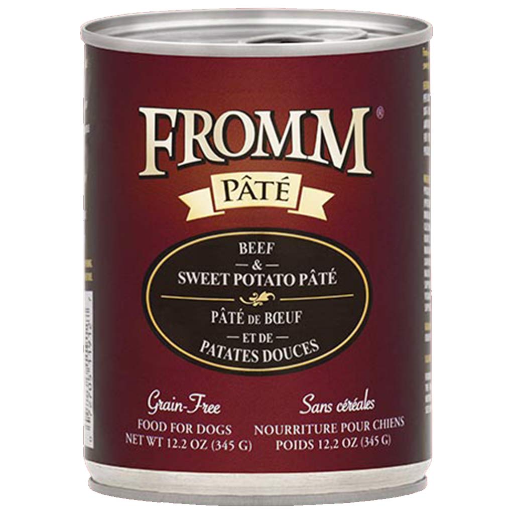 FROMM DOG GOLD GF BEEF & SWEET POTATO PATE 12.2OZ